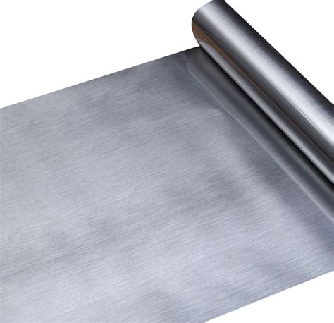 magnetic sheeting stainless steel look